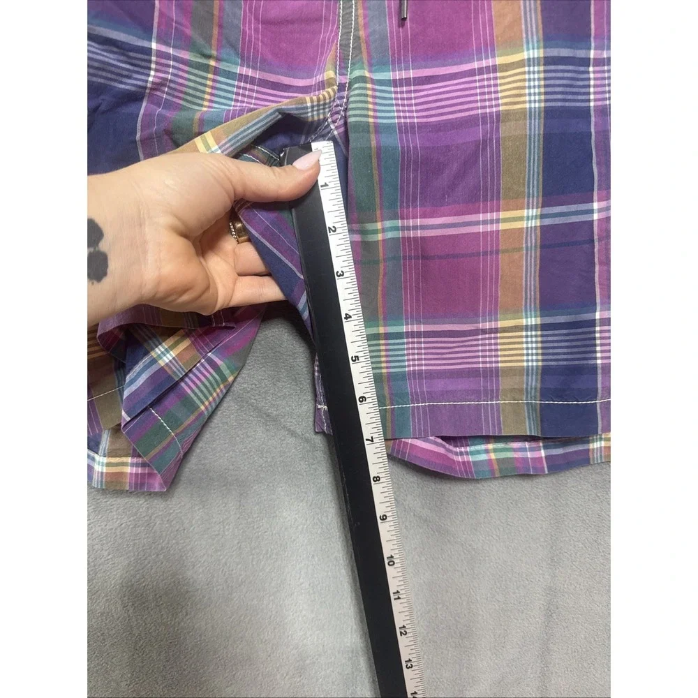 Polo Ralph Lauren Plaid Swim Trunks 3XB Plus Size Preppy Vintage Beach Pool